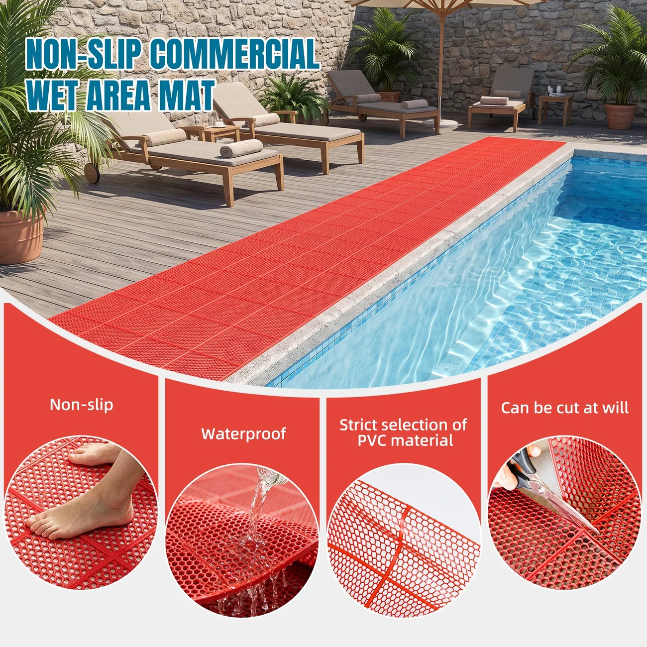 PVC Open-Mesh Drainage Mat application or product detail