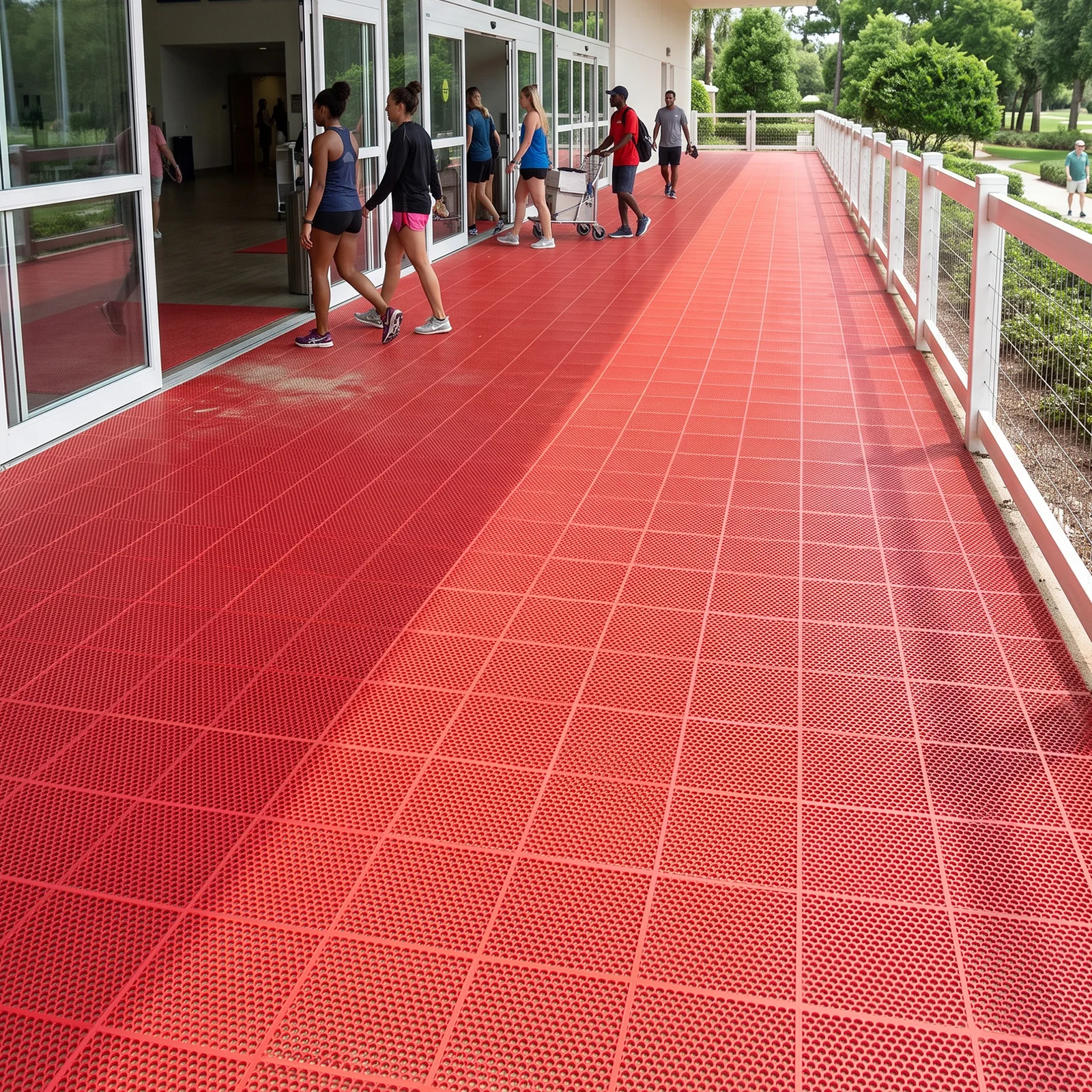 PVC Open-Mesh Drainage Mat application or product detail