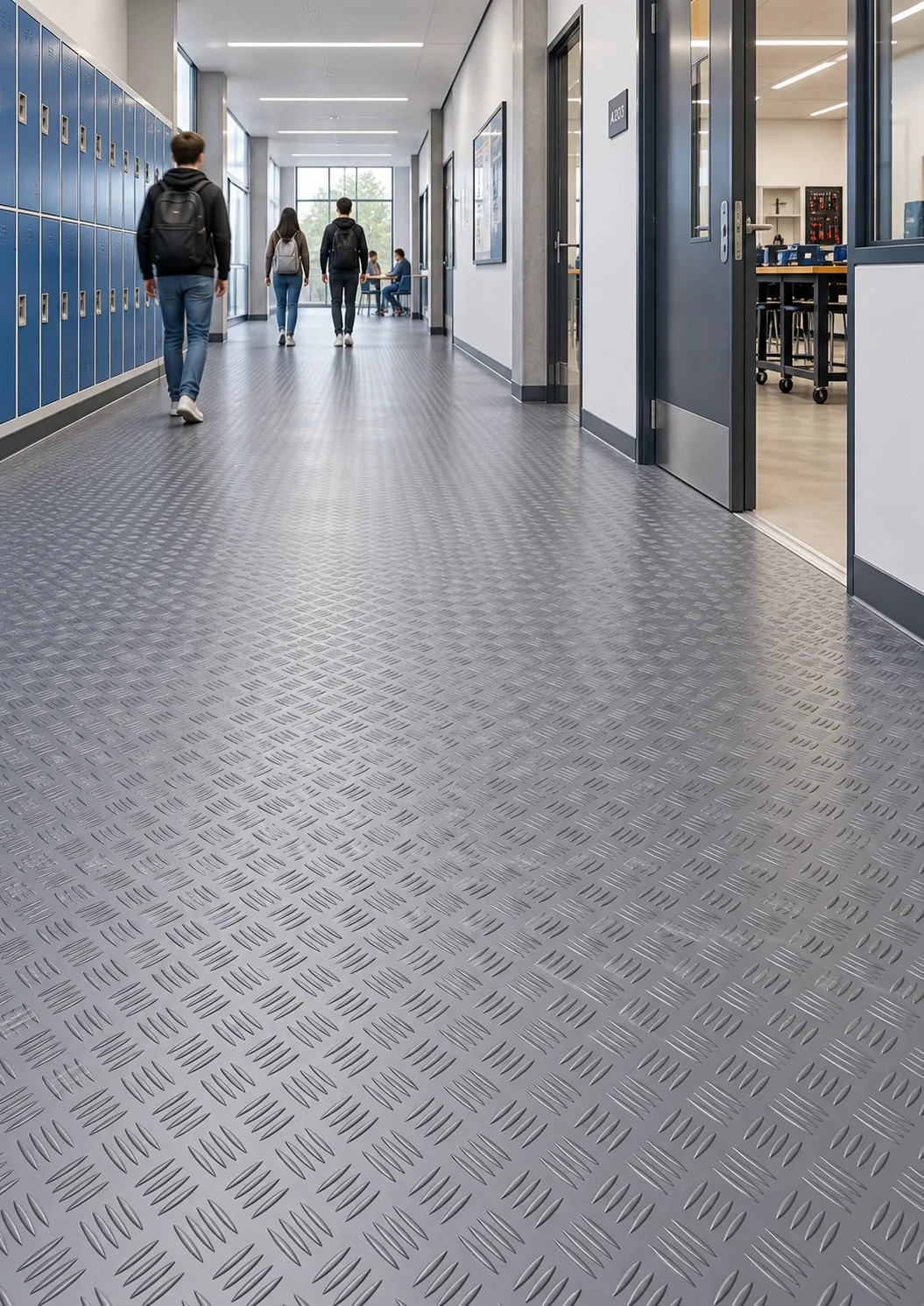 PVC Anti-Slip Flooring Roll application or product detail
