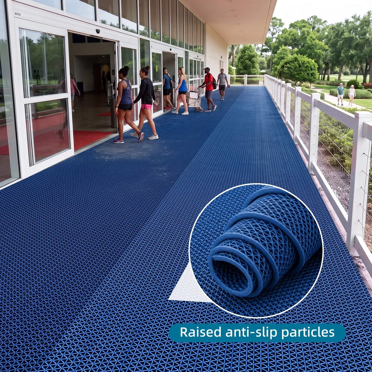 PVC Anti-Slip Mesh Mat application or product detail